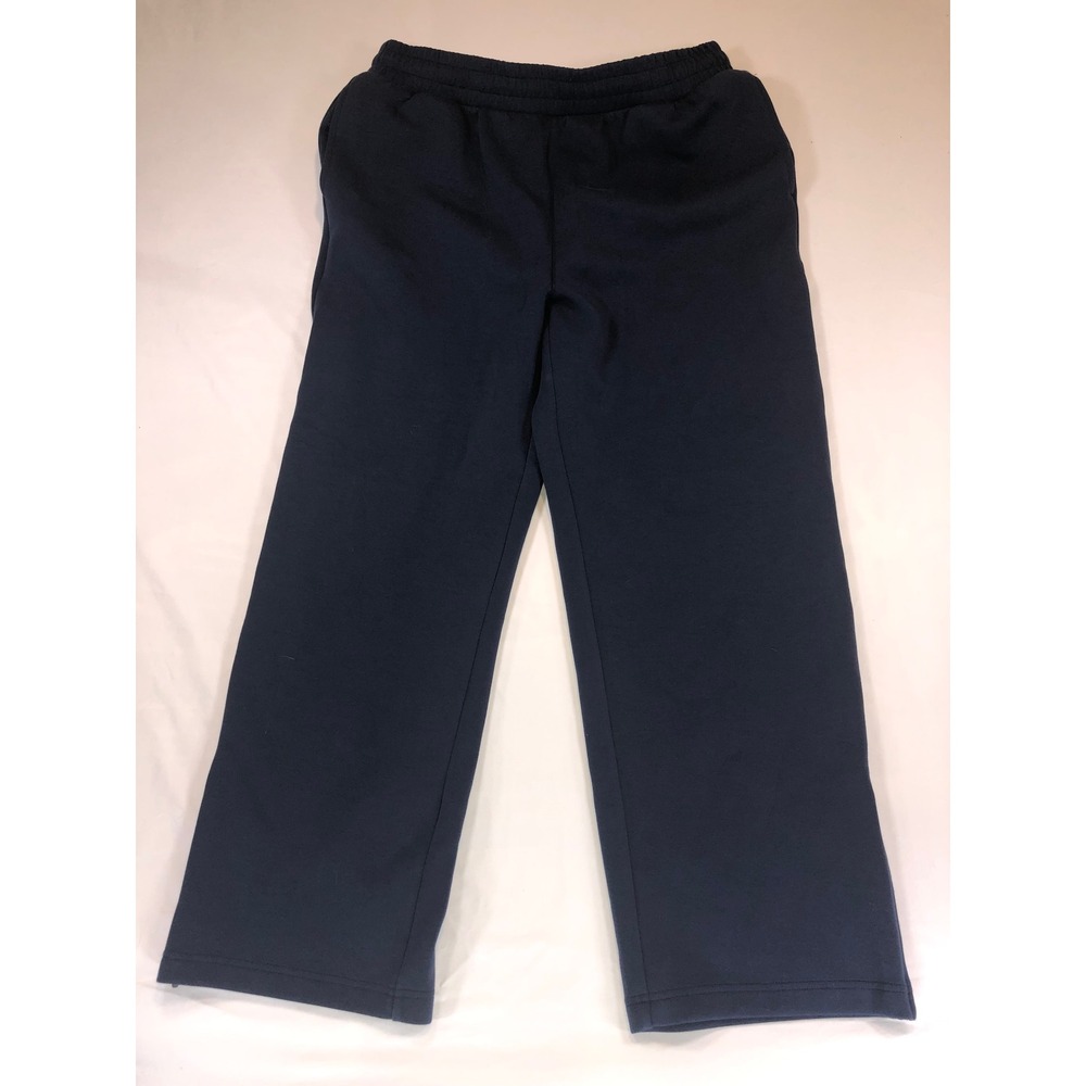 Mode of One Mens Navy Blue Fleece Straight Leg Sweatpants Size Large Joggers